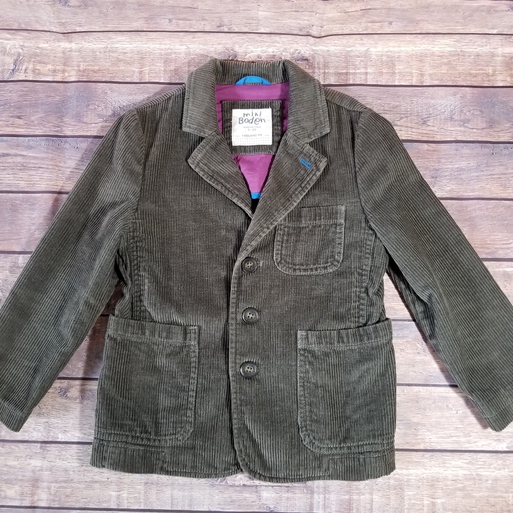 Boys Mini Boden corduroy blazer